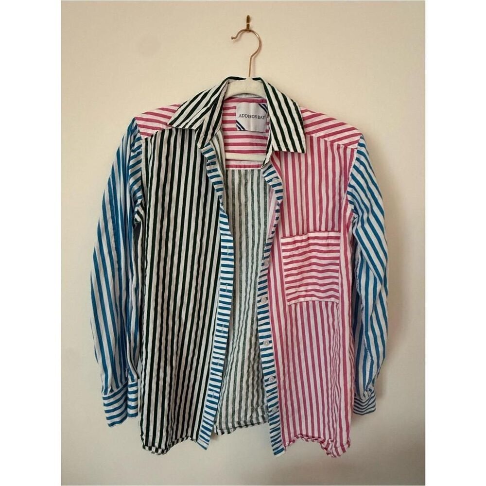 Unbranded Women's Pink and Blue Shirt